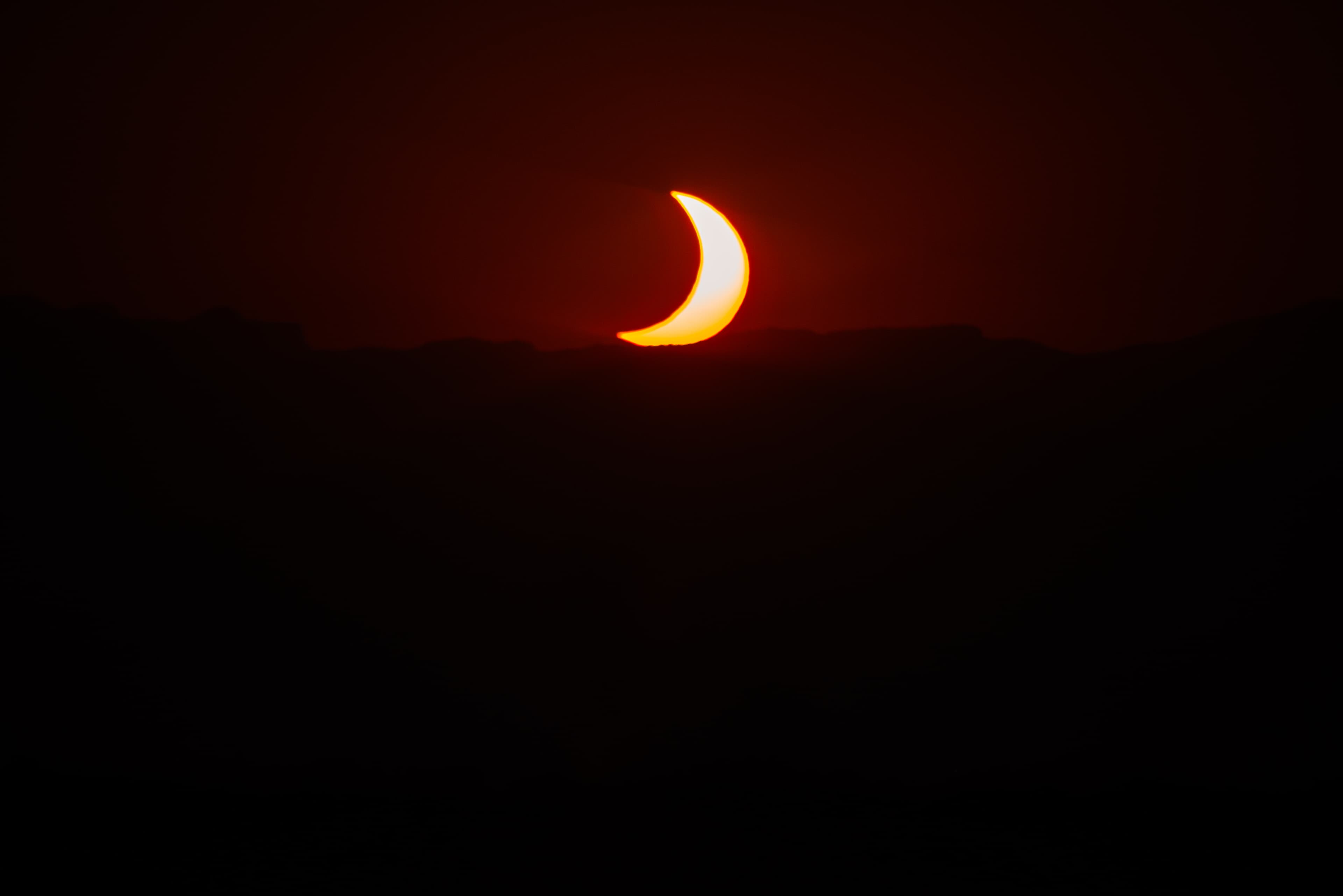 Crescent Over the Delta de l'Ebre